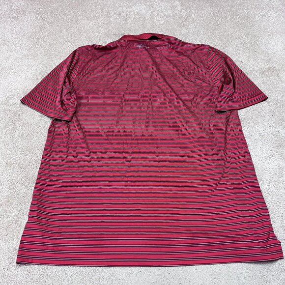 Greg Norman Polo Men’s Red Striped Short Sleeve Size Large - Picture 10 of 11